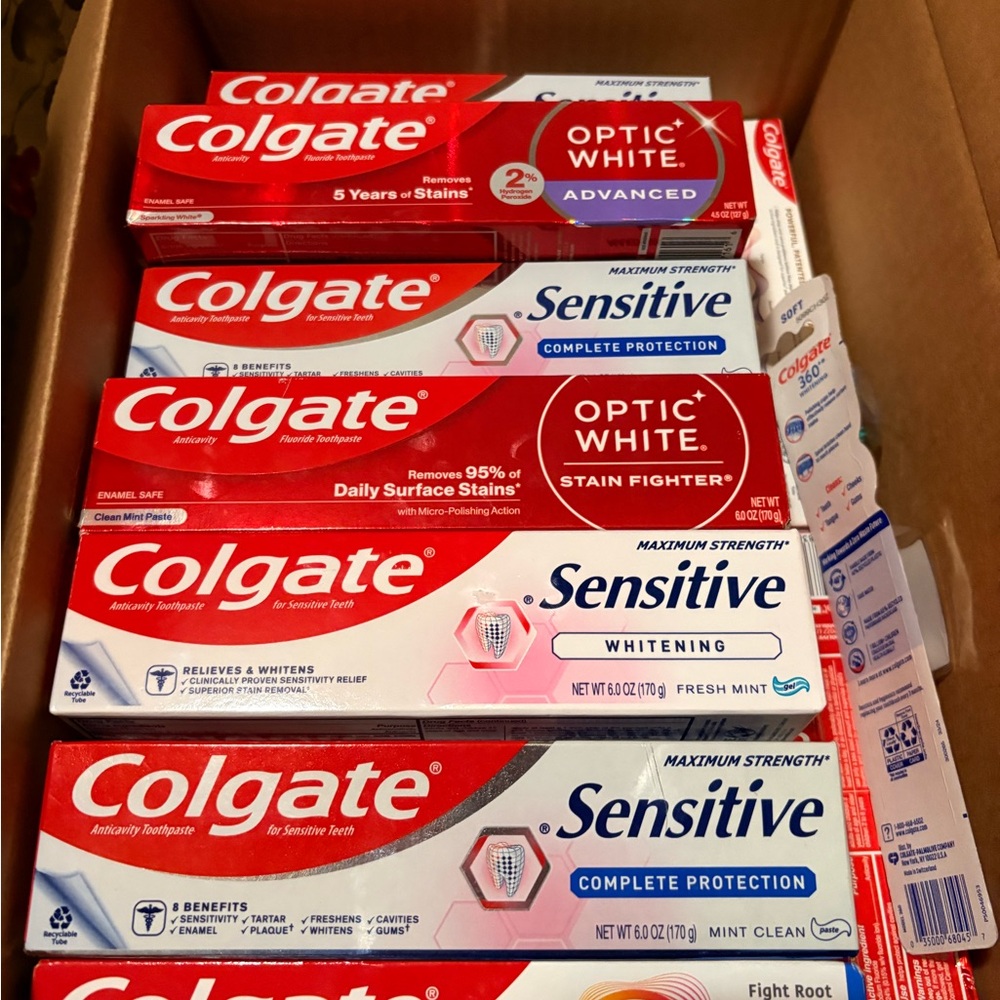 3 Colgate Toothpaste - Red, White, Blue